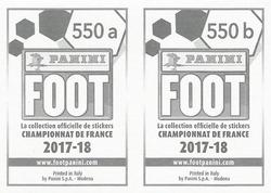 2017-18 Panini FOOT #550 Club Badge Back