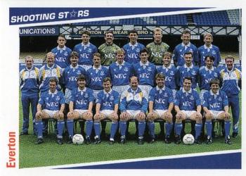 1991-92 Merlin Shooting Stars UK #4 Team Photo and Badge Front