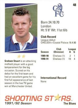 1991-92 Merlin Shooting Stars UK #48 Graham Stuart Back