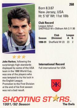 1991-92 Merlin Shooting Stars UK #268 John Harkes Back