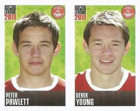 2011 Panini Scottish Premier League Stickers #26 / 28 Derek Young / Peter Pawlett Front