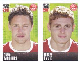 2011 Panini Scottish Premier League Stickers #30 / 32 Fraser Fyvie / Chris Maguire Front