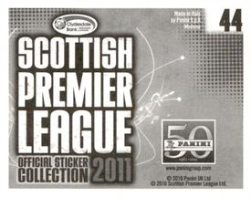 2011 Panini Scottish Premier League Stickers #44 Home and Away Kit Back
