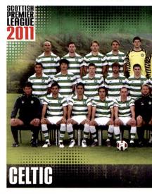 2011 Panini Scottish Premier League Stickers #45 Celtic Team Group Front