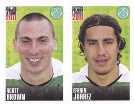 2011 Panini Scottish Premier League Stickers #62 / 64 Efrain Juarez / Scott Brown Front