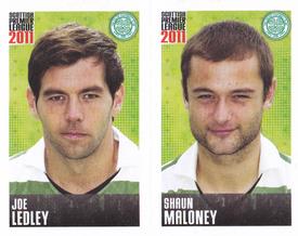 2011 Panini Scottish Premier League Stickers #65 / 67 Shaun Maloney / Joe Ledley Front