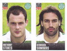 2011 Panini Scottish Premier League Stickers #74 / 76 Georgios Samaras / Anthony Stokes Front