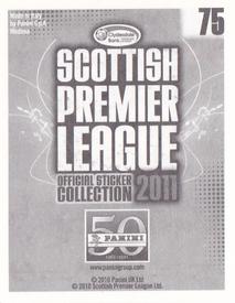 2011 Panini Scottish Premier League Stickers #75 Anthony Stokes Back