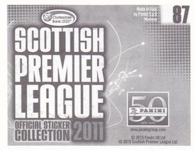 2011 Panini Scottish Premier League Stickers #87 Shaun Maloney Back