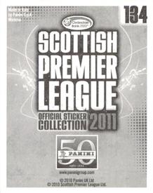 2011 Panini Scottish Premier League Stickers #134 Hamilton Academical Club Badge Back