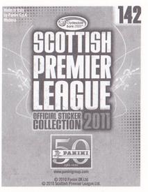 2011 Panini Scottish Premier League Stickers #142 Tomas Cerny Back
