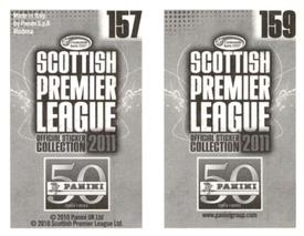 2011 Panini Scottish Premier League Stickers #157 / 159 Alex Neil / Kyle Wilkie Back