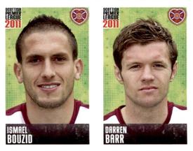 2011 Panini Scottish Premier League Stickers #185 / 187 Darren Barr / Ismael Bouzid Front