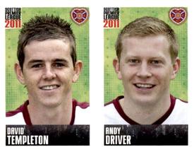 2011 Panini Scottish Premier League Stickers #200 / 202 Andy Driver / David Templeton Front