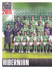 2011 Panini Scottish Premier League Stickers #215 Hibernian Team Group Front