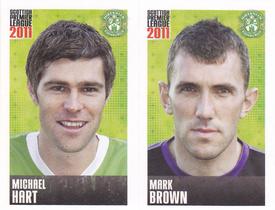 2011 Panini Scottish Premier League Stickers #219 / 221 Mark Brown / Michael Hart Front