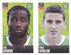 2011 Panini Scottish Premier League Stickers #232 / 234 Paul Hanlon / Sol Bamba Front