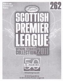 2011 Panini Scottish Premier League Stickers #262 John Potter Back