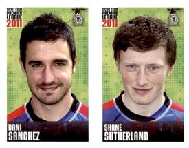 2011 Panini Scottish Premier League Stickers #298 / 300 Shane Sutherland / Dani Sanchez Front