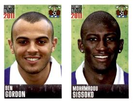 2011 Panini Scottish Premier League Stickers #317 / 319 Mohamadou Sissoko / Ben Gordon Front