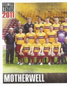 2011 Panini Scottish Premier League Stickers #344 Motherwell Team Group Front