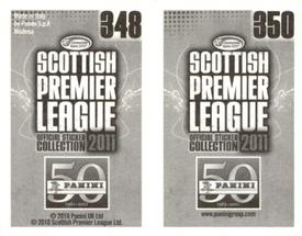 2011 Panini Scottish Premier League Stickers #348 / 350 Darren Randolph / Steven Saunders Back
