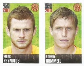 2011 Panini Scottish Premier League Stickers #353 / 355 Steven Hammell / Mark Reynolds Front