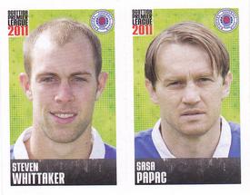 2011 Panini Scottish Premier League Stickers #395 / 397 Sasa Papac / Steven Whittaker Front
