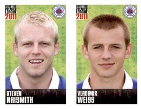2011 Panini Scottish Premier League Stickers #407 / 409 Vladimir Weiss / Steven Naismith Front