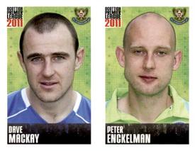 2011 Panini Scottish Premier League Stickers #440 / 442 Peter Enckelman / Dave MacKay Front