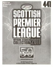 2011 Panini Scottish Premier League Stickers #441 Peter Enckelman Back