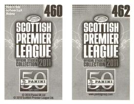 2011 Panini Scottish Premier League Stickers #460 / 462 Murray Davidson / Sam Parkin Back