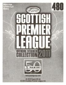 2011 Panini Scottish Premier League Stickers #480 Paul Gallacher Back