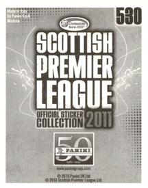 2011 Panini Scottish Premier League Stickers #530 Stephen Craigan Back