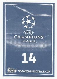 2015-16 Topps UEFA Champions League Stickers #14 Home Kit Back