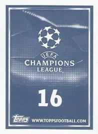 2015-16 Topps UEFA Champions League Stickers #16 Oscar Lewicki Back