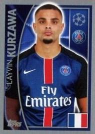 2015-16 Topps UEFA Champions League Stickers #20 Layvin Kurzawa Front