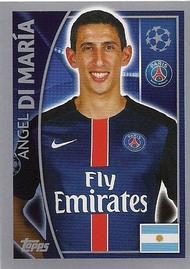 2015-16 Topps UEFA Champions League Stickers #25 Angel Di Maria Front