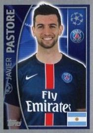 2015-16 Topps UEFA Champions League Stickers #27 Javier Pastore Front