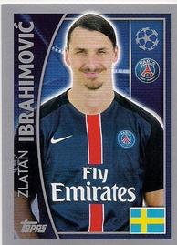 2015-16 Topps UEFA Champions League Stickers #29 Zlatan Ibrahimovic Front