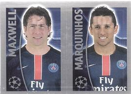 2015-16 Topps UEFA Champions League Stickers #30 Maxwell / Marquinhos Front