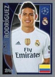 2015-16 Topps UEFA Champions League Stickers #41 James Rodriguez Front
