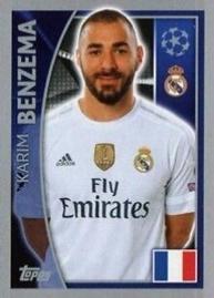2015-16 Topps UEFA Champions League Stickers #44 Karim Benzema Front