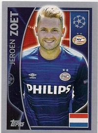 2015-16 Topps UEFA Champions League Stickers #90 Jeroen Zoet Front