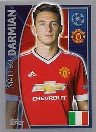 2015-16 Topps UEFA Champions League Stickers #106 Matteo Darmian Front