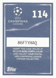2015-16 Topps UEFA Champions League Stickers #114 Wayne Rooney Back
