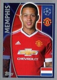 2015-16 Topps UEFA Champions League Stickers #115 Memphis Depay Front