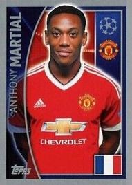 2015-16 Topps UEFA Champions League Stickers #116 Anthony Martial Front