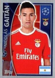 2015-16 Topps UEFA Champions League Stickers #168 Nicolás Gaitán Front