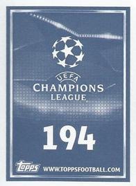 2015-16 Topps UEFA Champions League Stickers #194 Jason Denayer Back